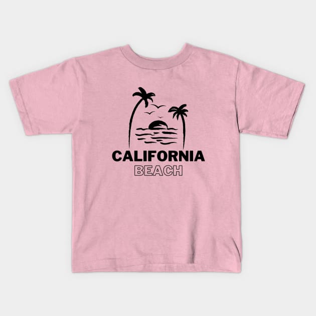 California beach holiday t-shirt Kids T-Shirt by pouoQ